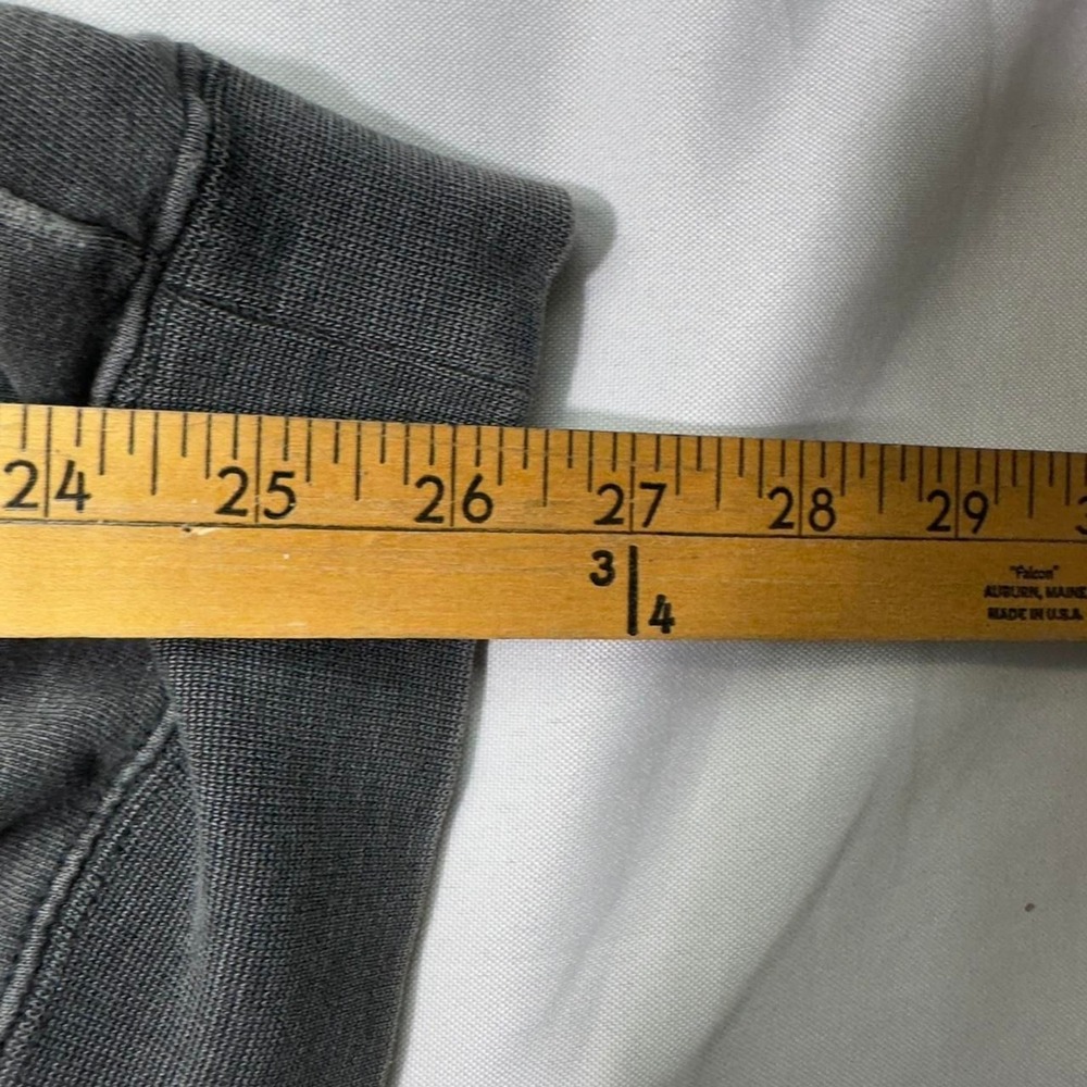 Local Motion Cutoff Hoodie Men's XL Gray Distressed Sleeveless Surf Sweatshirt - Picture 7 of 7